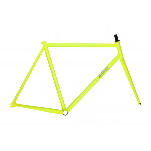 Telaio Pista in Acciaio Ventura Giallo Fluo Opaco