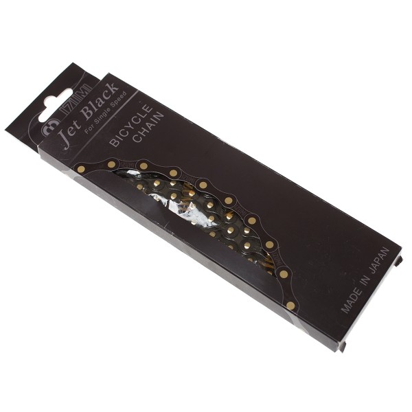 Izumi Jet Black Chain Black/Gold Pin – 1/2 X 1/8 116 Links