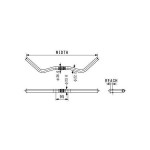 Nitto B2522AA Handlebar Nitto B2522AA Handlebar